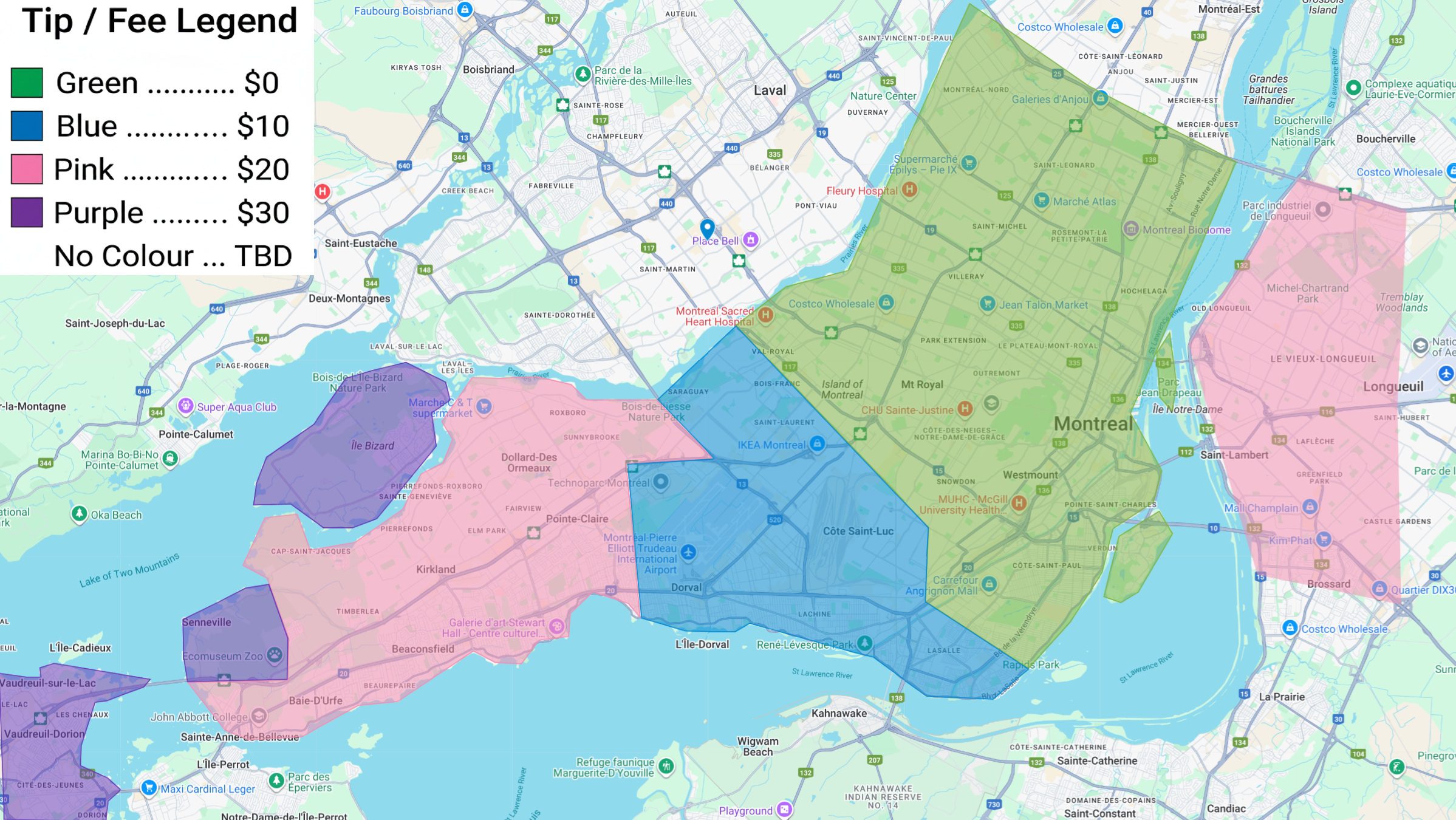 Areas We Serve - Nettoyage Eco Vert